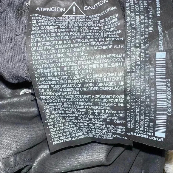 Zara The Dreed Flare size 12 never worn no tags coated black - Picture 4 of 10